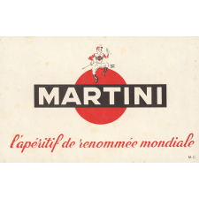 Buvard publicitaire : Martini
