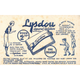Buvard publicitaire : Appareil épilatoire Lysdou