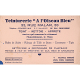 Buvard publicitaire : Teinturerie 