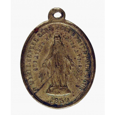 Médaille religieuse à l'effigie de la Vierge, dite médaille miraculeuse
