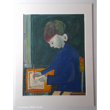 Elève à sa table de travail