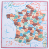 Puzzle de géographie : France administrative et pays limitrophes