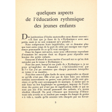 Les Cahiers de Vers l'Éducation nouvelle - Quelques aspects de l'éducation rythmique, corporelle et musicale des jeunes enfants.