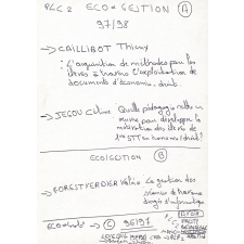 Mémoires PLC2 - CPE2 - PLP2/2 - 96-97.