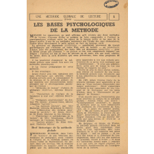 Fiches pédagogiques tirées de L'École libératrice - Lecture. 