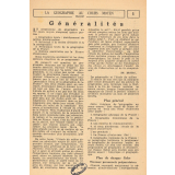 Fiches pédagogiques tirées de L'École libératrice - Géographie. 