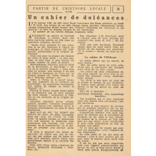 Fiches pédagogiques tirées de L'École libératrice - Histoire. 