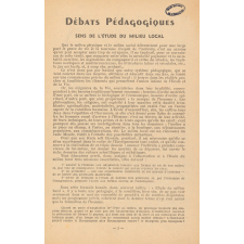 Fiches pédagogiques tirées d'une revue - Étude historique du milieu local.
