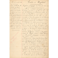 Conférences pédagogiques - Procès-verbaux - Canton de Neufchâtel - 1885-1927.