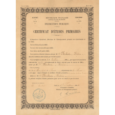 Certificat d'études primaires. 