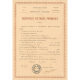 Certificat d'études primaires. 