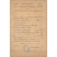 Certificat d'études primaires. 