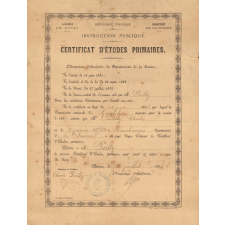 Certificat d'études primaires.