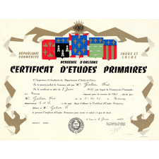 Certificat d'études primaires. 