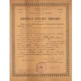 Certificat d'études primaires. 