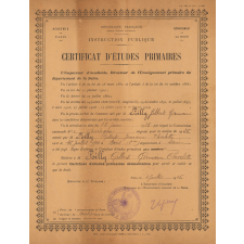 Certificat d'études primaires. 