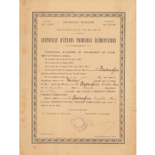 Certificat d'études primaires élémentaires. 