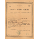 Certificat d'études primaires.