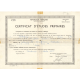 Certificat d'études primaires. 