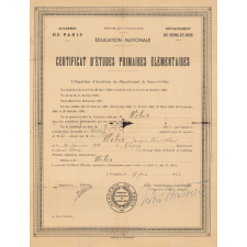Certificat d'études primaires élémentaires.