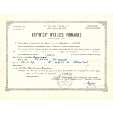 Certificat d'études primaires.