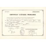 Certificat d'études primaires. 