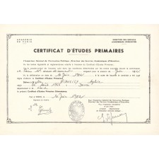 Certificat d'études primaires. 