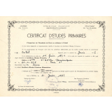 Certificat d'études primaires. 