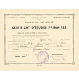 Certificat d'études primaires. 