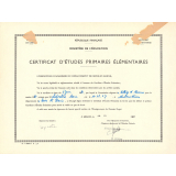 Certificat d'études primaires élémentaires. 