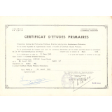 Certificat d'études primaires. 