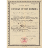 Certificat d'études primaires. 