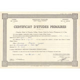 Certificat d'études primaires. 