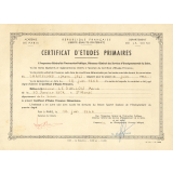 Certificat d'études primaires. 