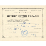Certificat d'études primaires. 