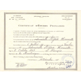 Certificat d'études primaires. 