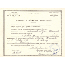 Certificat d'études primaires. 