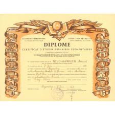 Certificat d'études primaires élémentaires. 