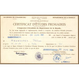Certificat d'études primaires. 