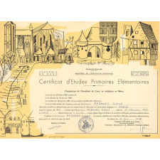Certificat d'études primaires élémentaires.