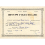 Certificat d'études primaires. 