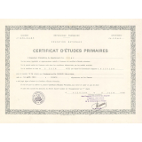 Certificat d'études primaires. 