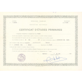 Certificat d'études primaires. 