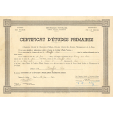 Certificat d'études primaires. 