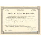 Certificat d'études primaires. 