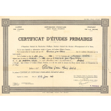 Certificat d'études primaires. 