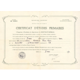 Certificat d'études primaires. 