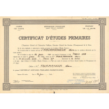 Certificat d'études primaires. 