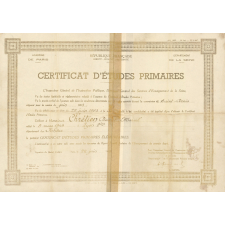 Certificat d'études primaires. 