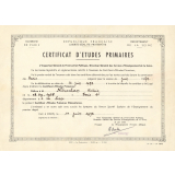 Certificat d'études primaires. 